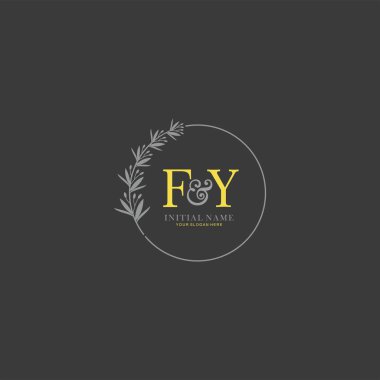 Botanik Elementli FY İlk Logo Şablonları