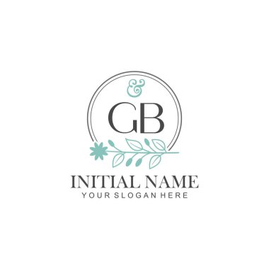 Botanik elementli GB İlk Logo Şablonları