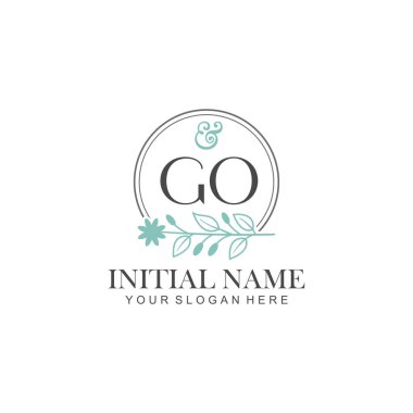 Botanik Elementleri ile GO İlk Logo Şablonları