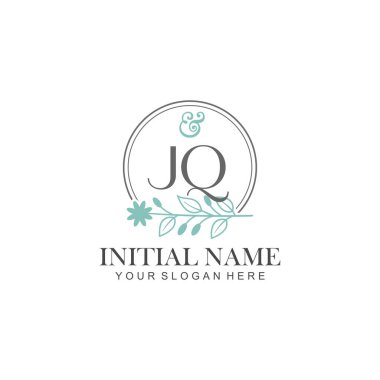 Botanik Elementlerle JQ İlk Logo Şablonları