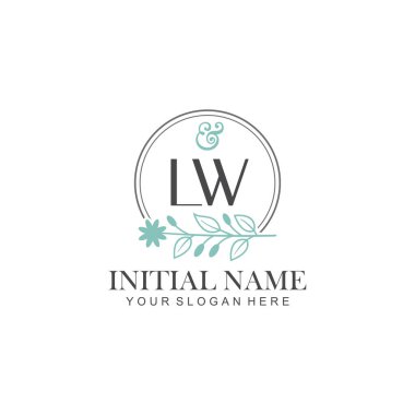 Botanik Elementlerle LW İlk Logo Şablonları