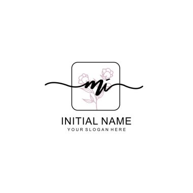 Marka ve Kimlik için Güzellik Çiçeği MI İlk Logoları
