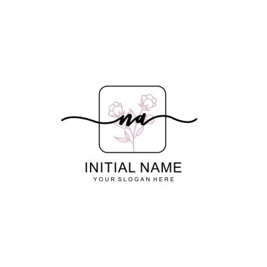 Markalaşma ve Kimlik için Güzellik Çiçeği DNA Baş Logosu