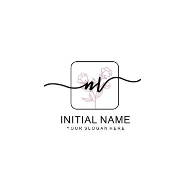 Marka ve Kimlik için Güzellik Çiçeği NV İlk Logoları