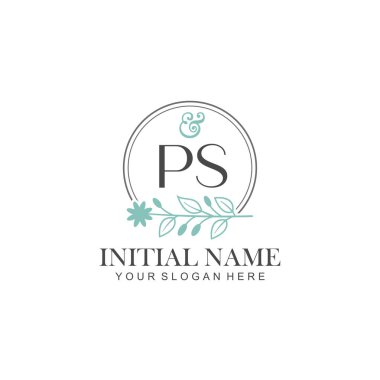 Botanik Elementlerle İlk Logo Şablonları