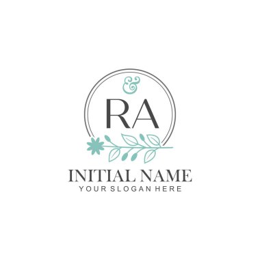 Botanik elementli RA İlk Logo Şablonları