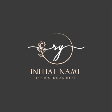 Marka ve Kimlik için Güzellik Çiçeği ry İlk Logoları