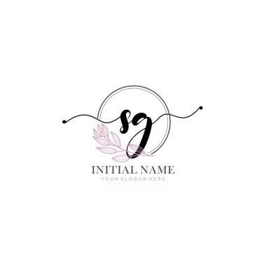 Marka ve Kimlik için Güzellik Çiçeği SG İlk Logoları