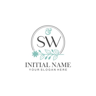 Botanik Elementlerle SW İlk Logo Şablonları