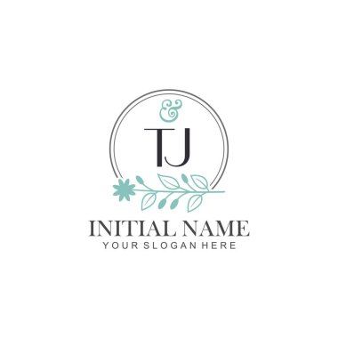 Botanik Elementli TJ İlk Logo Şablonları