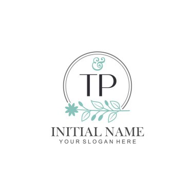 Botanik Elementlerle TP İlk Logo Şablonları