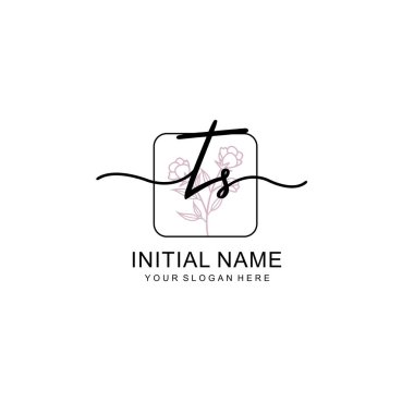 Marka ve Kimlik için Güzellik Çiçeği TS İlk Logoları