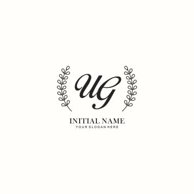 Botanik Elementli UG İlk Logo Şablonları