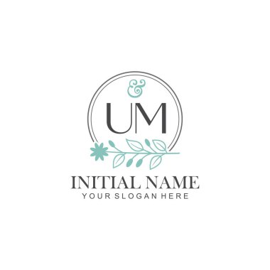 Botanik Elementlerle İlk Logo Şablonları