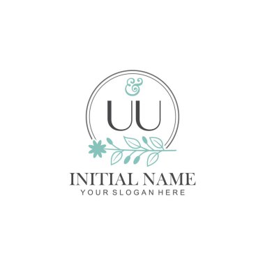 Botanik Elementli UU İlk Logo Şablonları