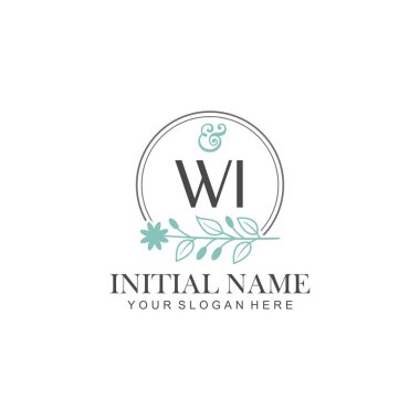 Botanik Elementli WI İlk Logo Şablonları
