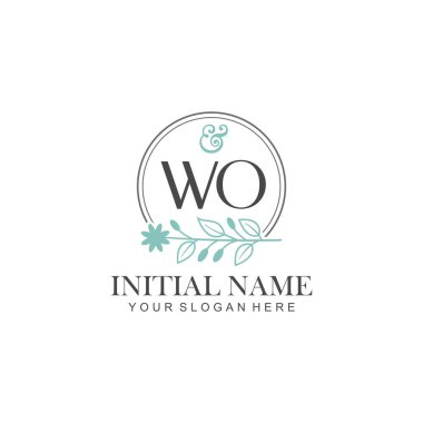 Botanik Elementlerle İlk Logo Şablonları