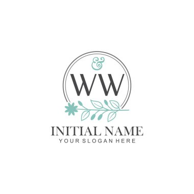 Botanik Elementli WW İlk Logo Şablonları