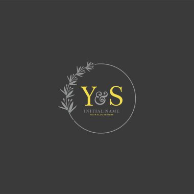 YS Botanik Elementleri ile Başlangıç Logo Şablonları