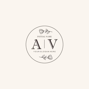 Markalaşma Kimliği için AV Minimalist Klasik Logo Tasarımı