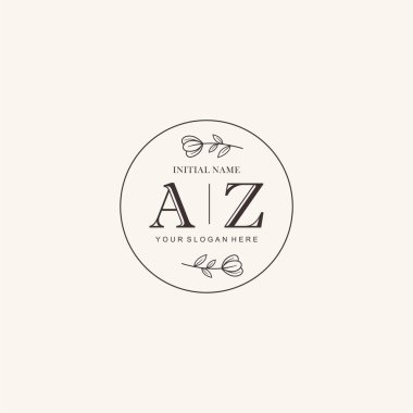 Markalaşma Kimliği için AZ Minimalist Klasik Logo Tasarımı