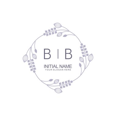 Çiçek İlham Veren BB Logoları Zamansız ve Sanatsal Markalaşma İçin