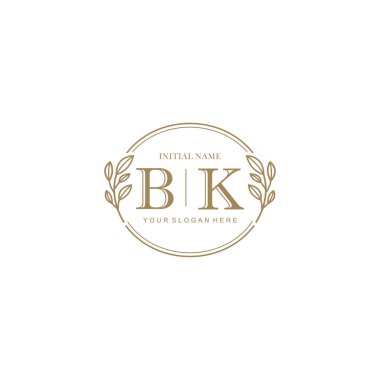Markalaşma Kimliği için BK Minimalist Klasik Logo Tasarımı