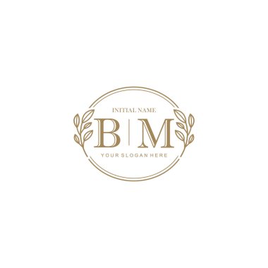 BM Minimalist Klasik Markalaşma Kimliği İlk Logo Tasarımı