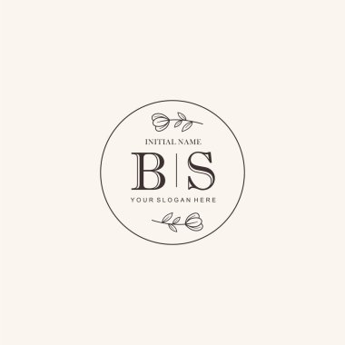 BS Minimalist Klasik Markalaşma Kimliği İlk Logo Tasarımı