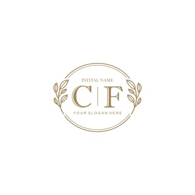 CF Minimalist Klasik Markalaşma Kimliği için İlk Logo Tasarımı