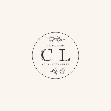 Markalaşma Kimliği için CL Minimalist Klasik Logo Tasarımı