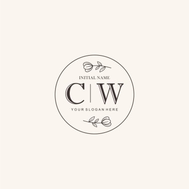 CW Minimalist Klasik Markalaşma Kimliği İlk Logo Tasarımı