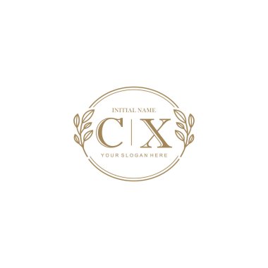 Markalaşma Kimliği için CX Minimalist Klasik Logo Tasarımı