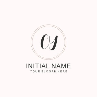 CY Minimalist Klasik Markalaşma Kimliği İlk Logo Tasarımı