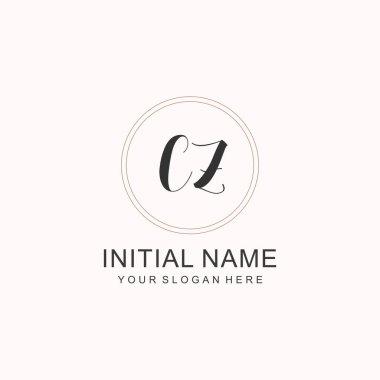 Markalaşma Kimliği için CZ Minimalist Klasik Logo Tasarımı