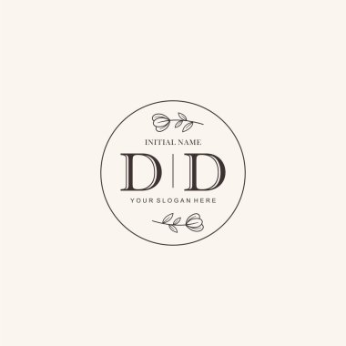 Kalıplama Kimliği için DD Minimalist Klasik İlk Logo Tasarımı