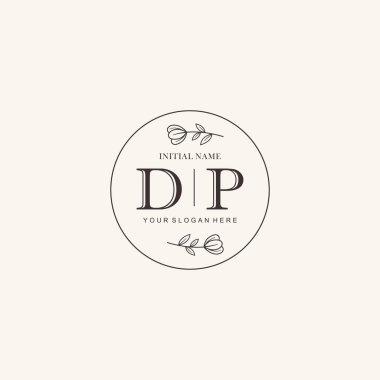 Markalaşma Kimliği için DP Minimalist Klasik Logo Tasarımı