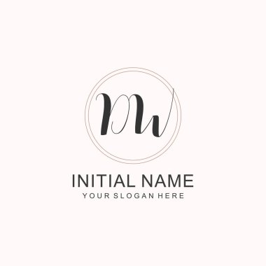 Markalaşma Kimliği için DW Minimalist Klasik Logo Tasarımı