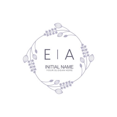 Çiçek İlham Veren EA Logoları Zamansız ve Sanatsal Markalaşma İçin