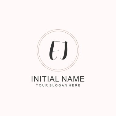 Markalaşma Kimliği için El Minimalist Klasik Logo Tasarımı