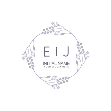 Çiçek İlham Veren İlk EJ Logoları Zamansız ve Sanatsal Markalaşma İçin