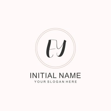 EY Minimalist Klasik Markalaşma Kimliği İlk Logo Tasarımı