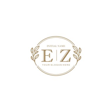 Etiketleme Kimliği için EZ Minimalist Klasik İlk Logo Tasarımı