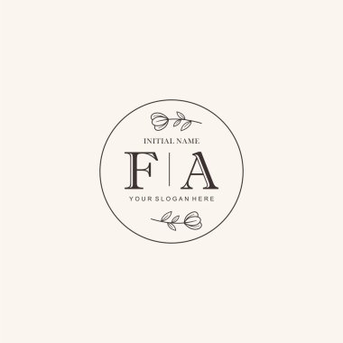 FA Minimalist Klasik Markalaşma Kimliği İlk Logo Tasarımı