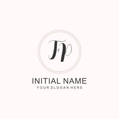 Markalaşma Kimliği için FP Minimalist Klasik Logo Tasarımı