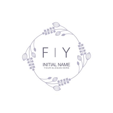 Çiçek İlham Veren FY Logoları Zamansız ve Sanatsal Markalaşma İçin