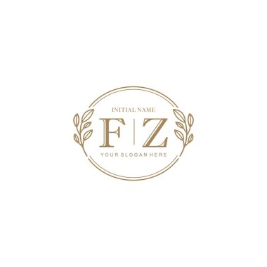 Markalaşma Kimliği için FZ Minimalist Klasik Logo Tasarımı