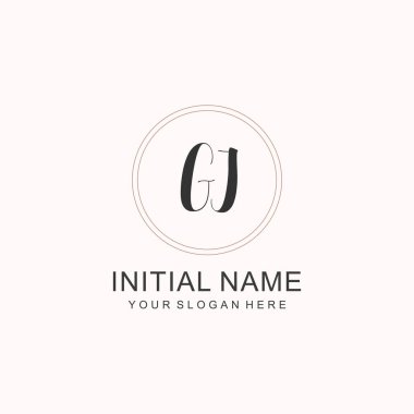 Markalaşma Kimliği için GI Minimalist Klasik Logo Tasarımı