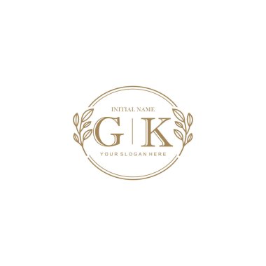 Markalaşma Kimliği için GK Minimalist Klasik Logo Tasarımı