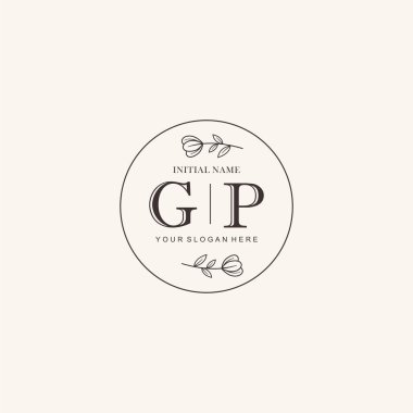 Markalaşma Kimliği için GP Minimalist Klasik Logo Tasarımı